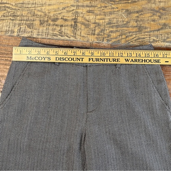 Eddie Bauer Herringbone Trousers Wool Blend Women's 6T Brown Dress Pants Slacks - Picture 6 of 15